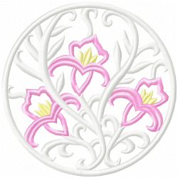 Floral Filigree Embroidery Design 4 Floral Filigree Embroidery Design 4